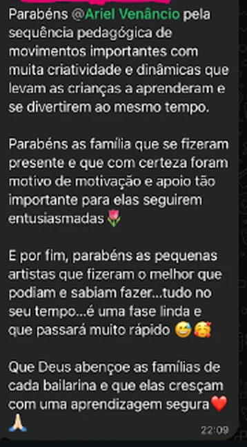 Print anonimizado: aprenderem e se divertirem ao mesmo tempo.